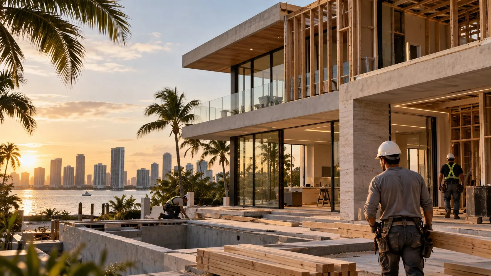 Waterfront Modern Residence Expansion, Residential project in Miami, FL by EDT Elite Construction